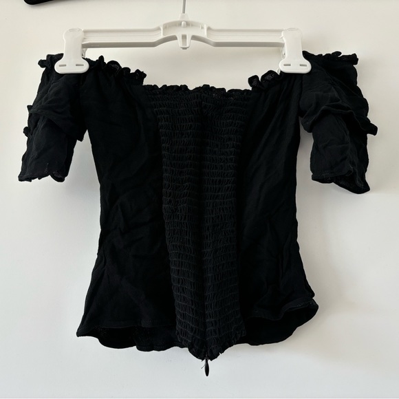 Reformation Off-Shoulder Ruffle Top Size 0 - Picture 2 of 2